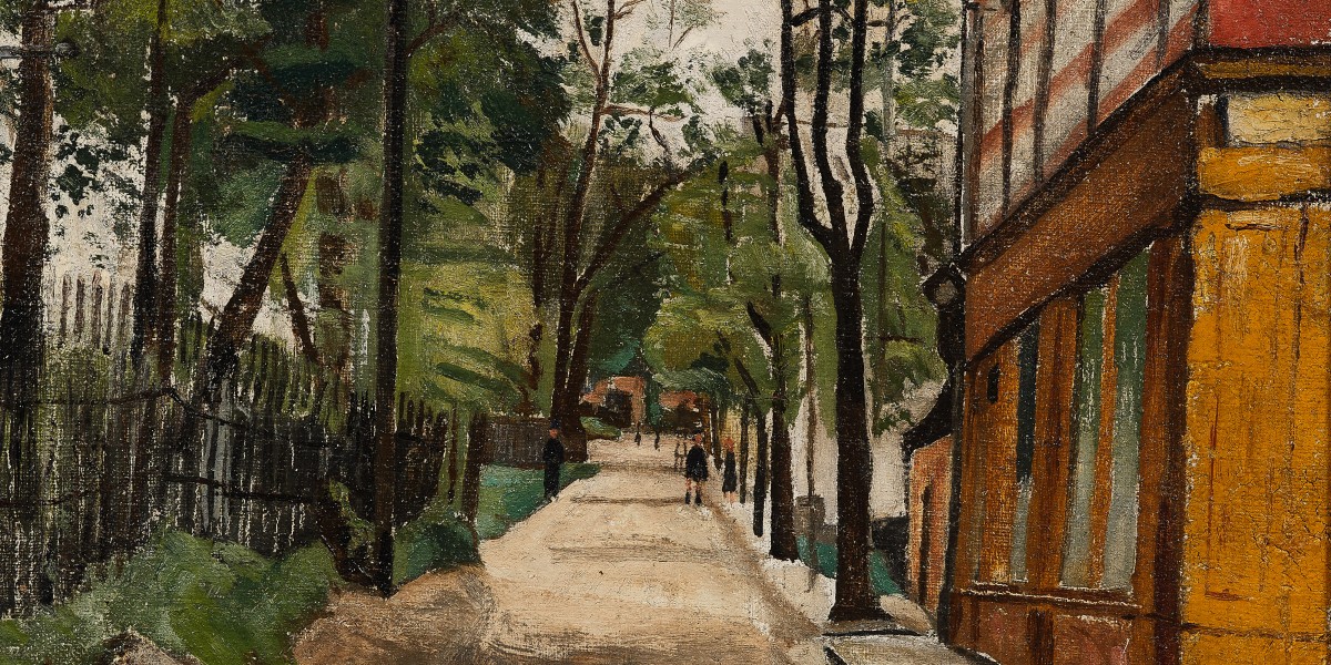 Rue animée à Montmartre